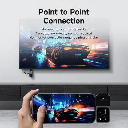 Hagibis Wireless Display Adapter USB-C Transmitter & HDMI Receiver GA10