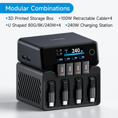 Hagibis 240W Modular Desktop Charging Station