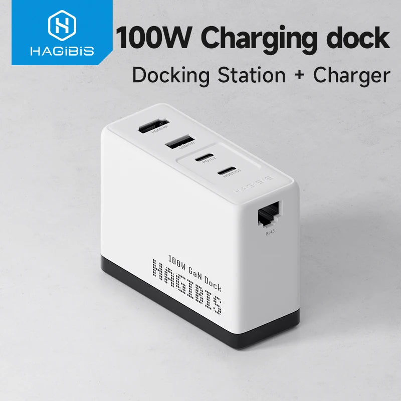 100W GaN Switch TV Dock Charger