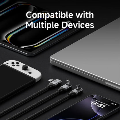 Hagibis USB4 USB-C Cable 80Gbps 240W Right Angle 8K