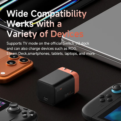 Hagibis 65W GaN USB-C Charger for Nintendo Switch 1 & 2