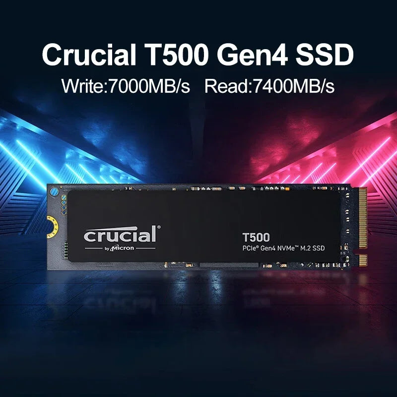 Crucial T500 SSD NVMe M.2 2280 PCIe 4.0