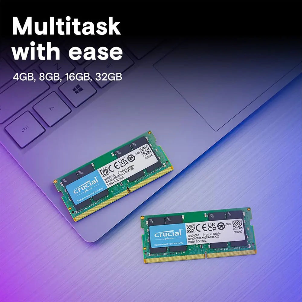 Crucial DDR4 SODIMM Laptop Memory 3200MHz
