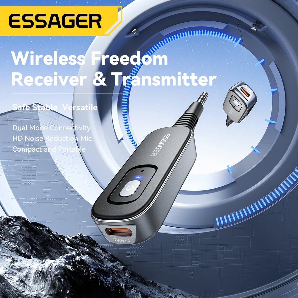Essager Bluetooth 5.1 Transmitter & Receiver 3.5mm AUX