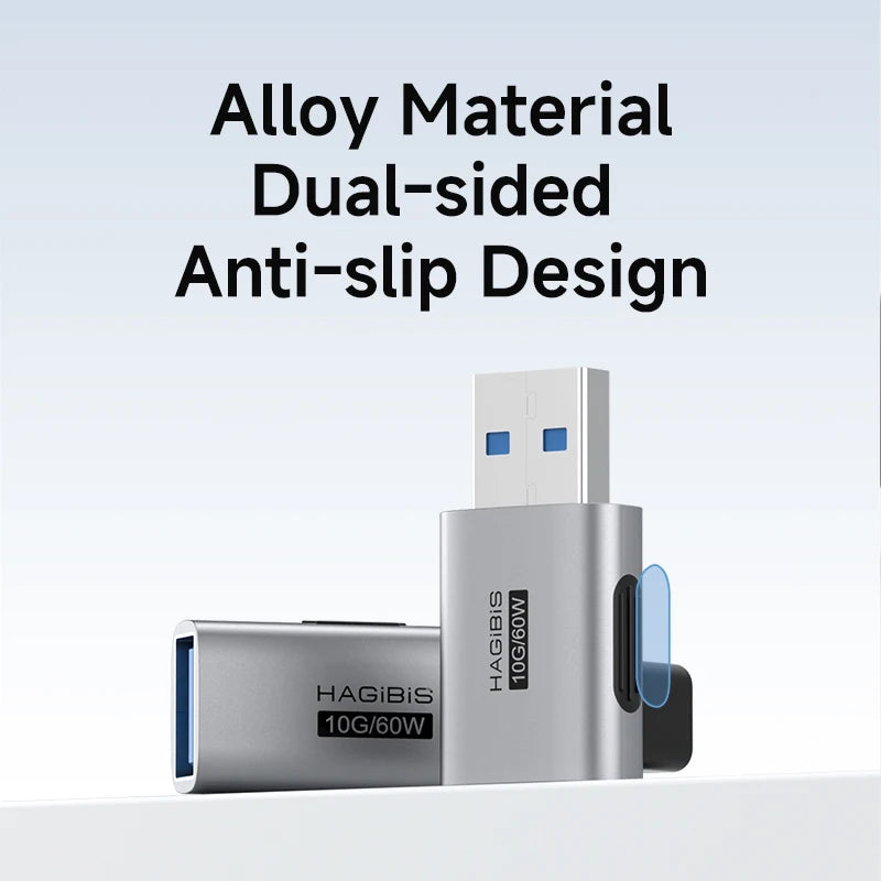 USB 3.2 90° Multi-Angle Adapter – 10Gbps 60W