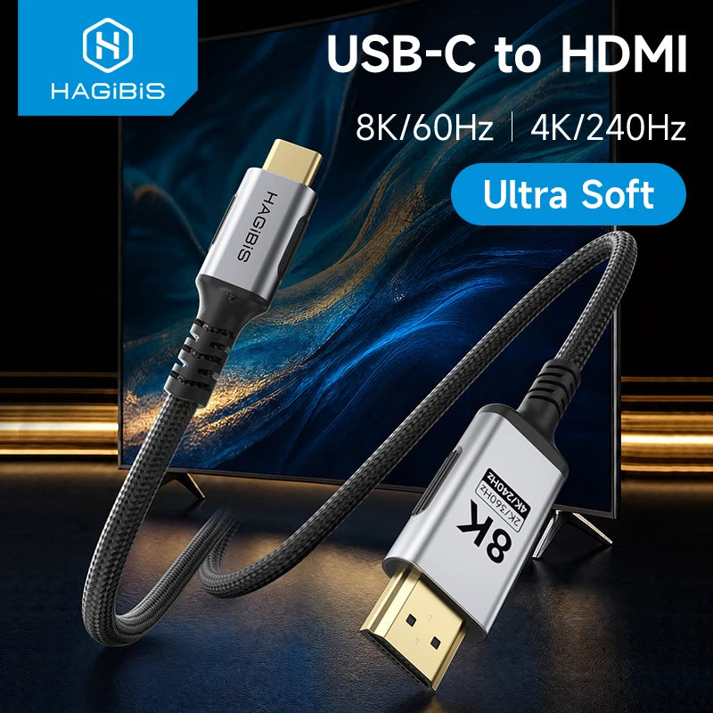 Hagibis USB-C to HDMI Cable 8K