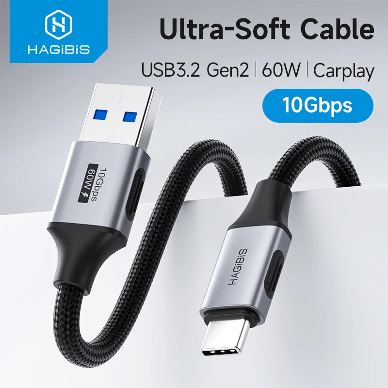 USB-A to USB-C Ultra-Soft Cable CarPlay
