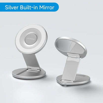 Hagibis Dual-Sided Magnetic MagSafe Phone Stand with Mirror