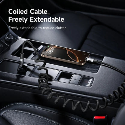 Hagibis USB 3.2 Coiled USB-A to USB-C Cable 10Gbps 60W