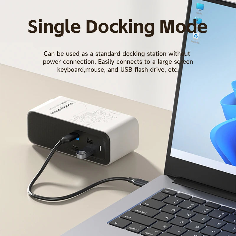 100W GaN Charger with Docking Station
