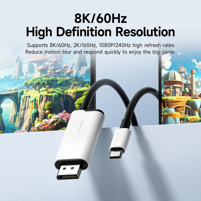 USB C to DisplayPort Cable 8K 60Hz Hagibis