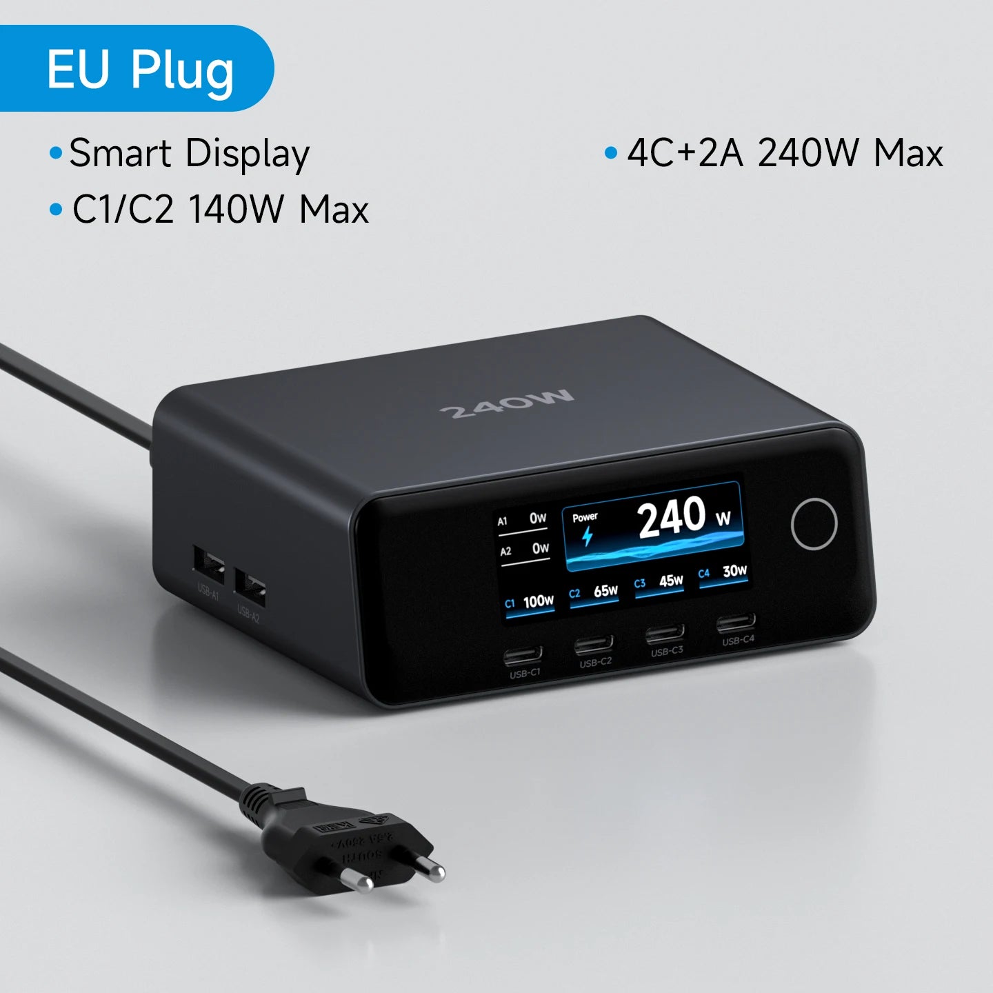 Hagibis 240W Smart Display Charging Station