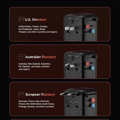 Hagibis 65W GaN Universal Travel Adapter with 8K Dock