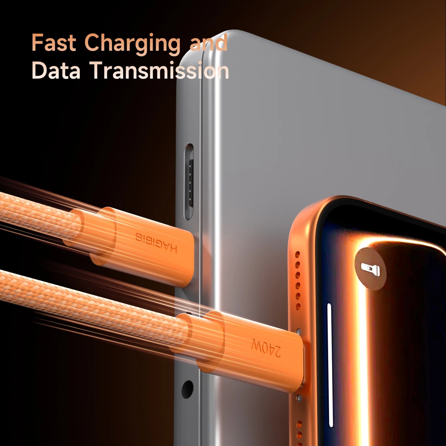 Hagibis USB-C to USB-C Wedge Cable PD 3.1 (240W)