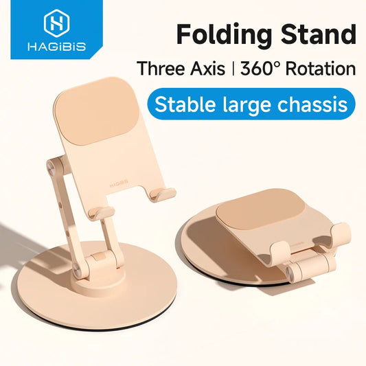 360° Folding Stand with Stable Base – Triple Axis Rotation