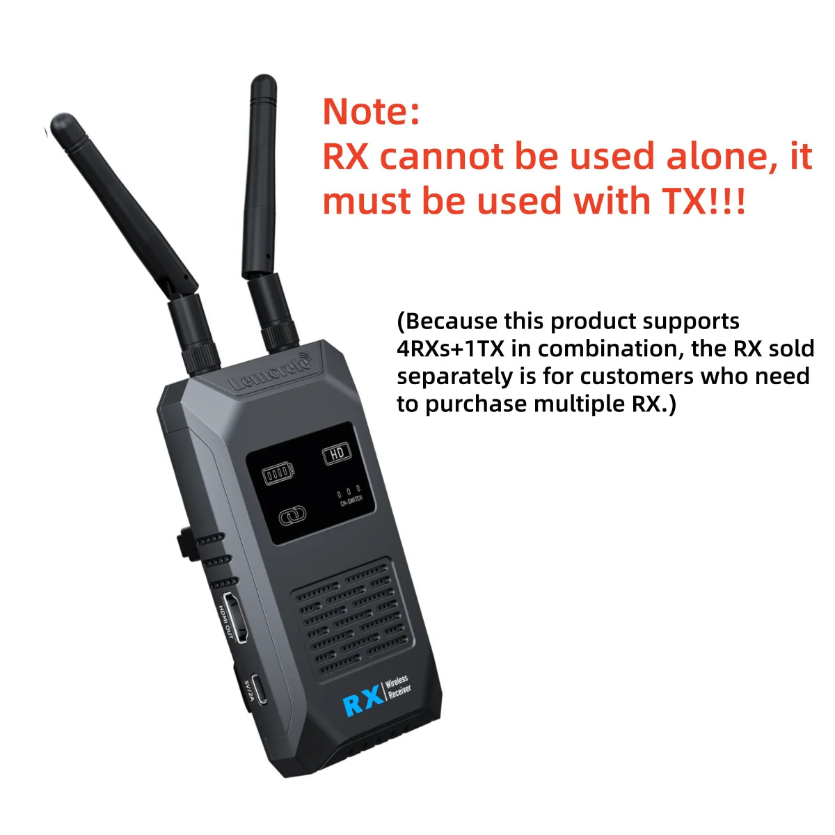 Lemorele R1100 Wireless HDMI Extender 1080P 60Hz 200m