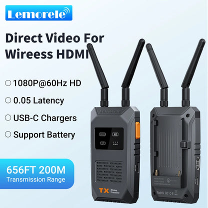 Lemorele R1100 Wireless HDMI Extender 1080P 60Hz 200m