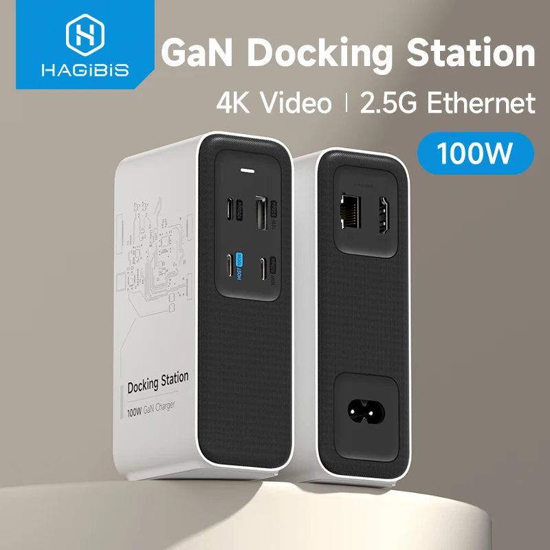 100W GaN Charger with Docking Station
