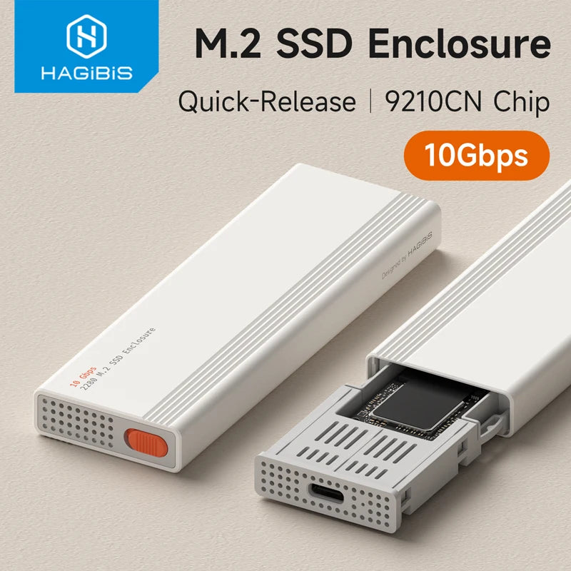 Hagibis Tool-Free M.2 NVMe SSD Enclosure 10Gbps