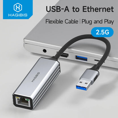 Hagibis USB-A to Ethernet Adapter 1Gbps/2.5Gbps