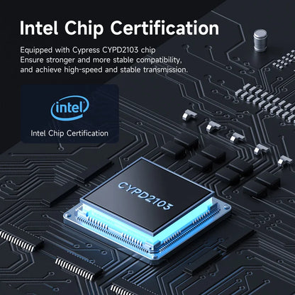 Thunderbolt 5 Ultra-Soft Cable 120Gbps, 240W Power Delivery