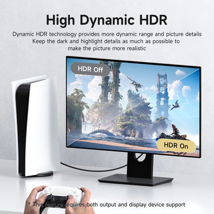Hagibis DisplayPort 2.1 Cable 80Gbps 16K VESA Certified