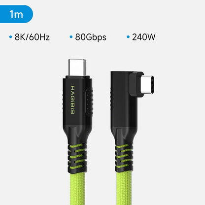 Hagibis USB-C Camera Tether Cable 80Gbps 240W Right Angle