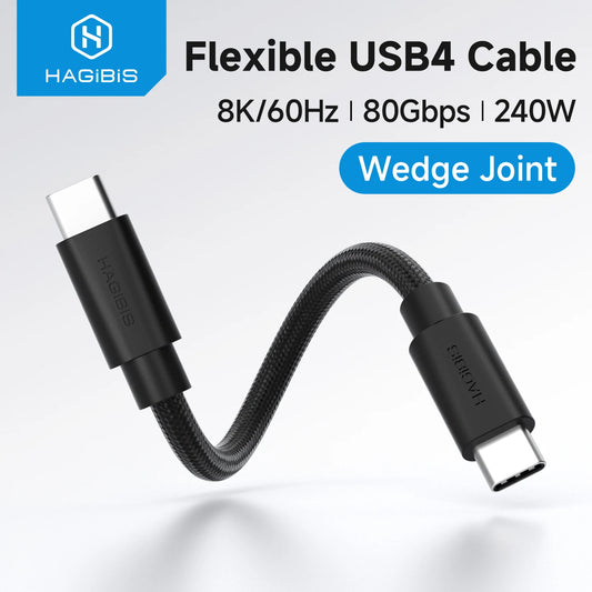 USB C Cable USB4.2 Full Function Cable 80Gbps 240W