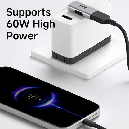 USB 3.2 90° Multi-Angle Adapter – 10Gbps 60W