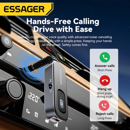 Essager Bluetooth 5.1 Transmitter & Receiver 3.5mm AUX