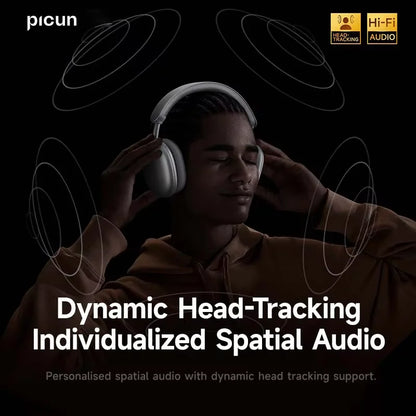 Picun F8 Pro ANC Bluetooth Headphones with 3D Spatial Audio
