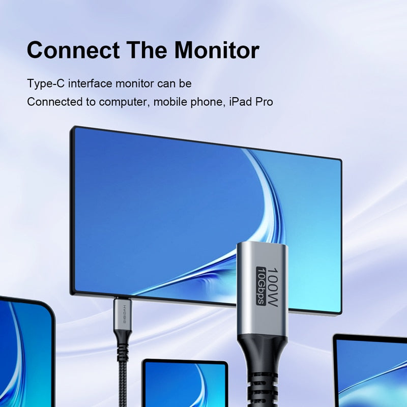 USB C Extension Cable USB 3.2 Gen2 Male to Female HAGIBIS