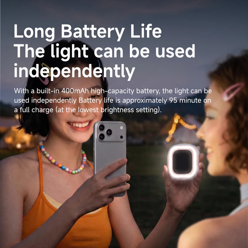 Hagibis Magnetic Selfie Monitor with LED Fill Light