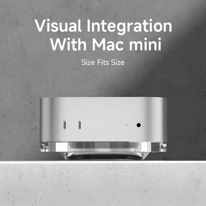 Transparent Dust-proof Stand for Mac mini M4/M4 Pro
