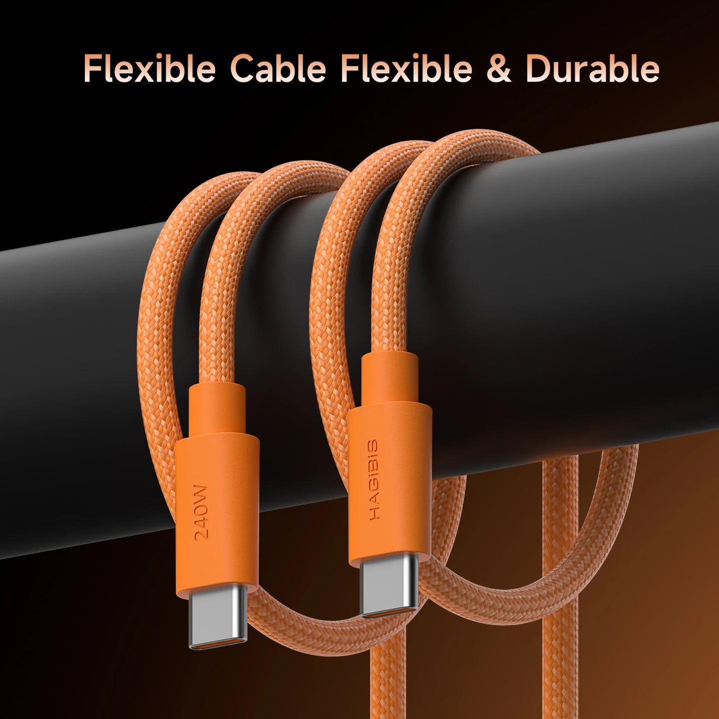Hagibis USB-C to USB-C Wedge Cable PD 3.1 (240W)