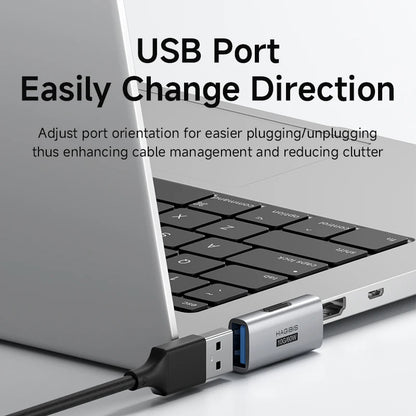USB 3.2 90° Multi-Angle Adapter – 10Gbps 60W