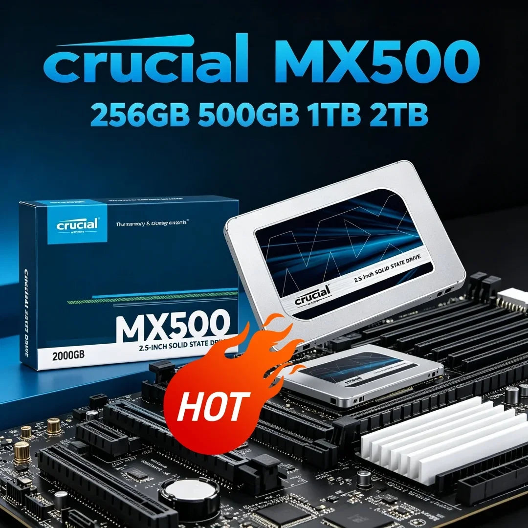 Crucial MX500 SATA III 2.5” Internal SSD