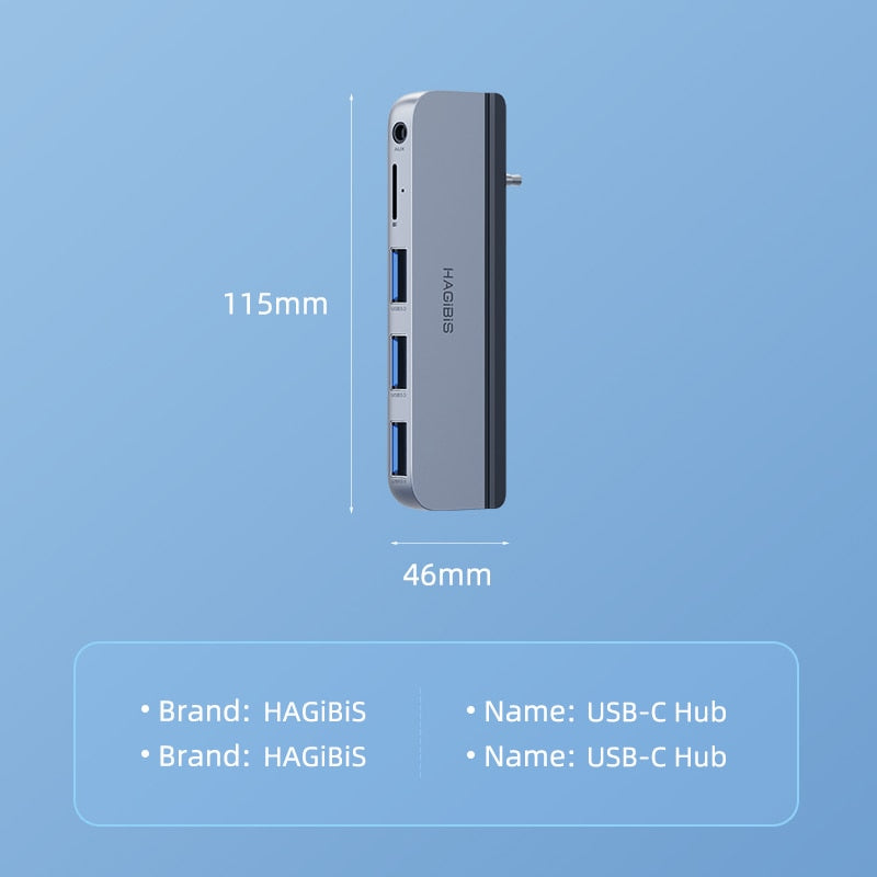 Multifunctional USB C Hub for Macbook Pro HAGIBIS