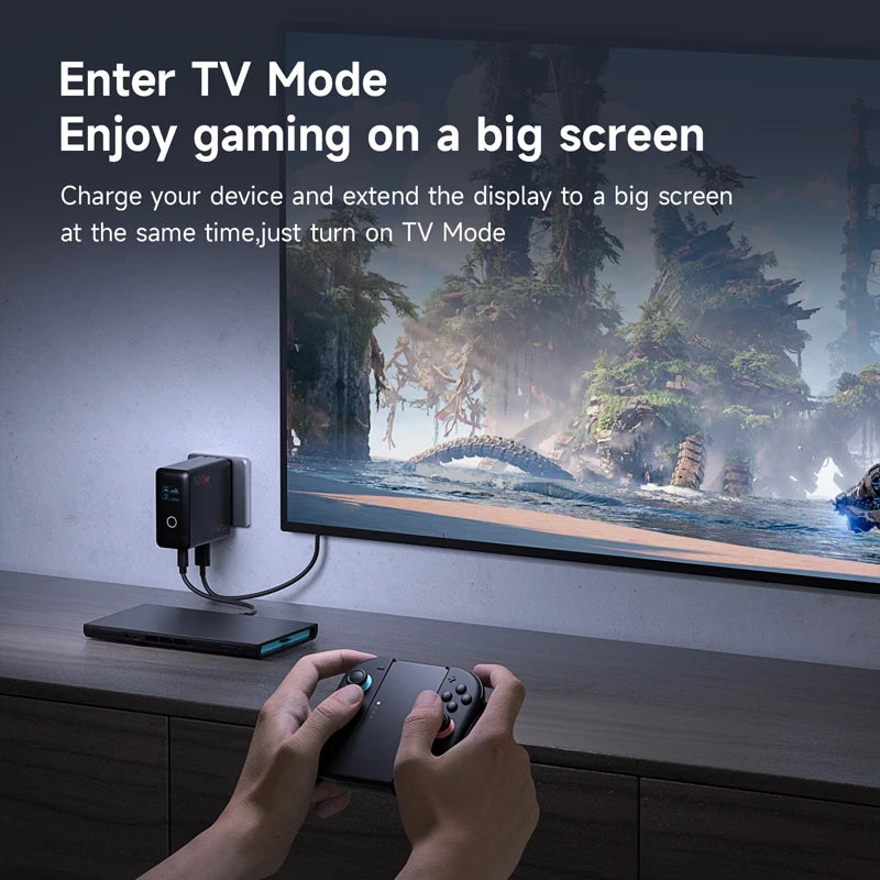 Hagibis GaN 100W USB-C TV Dock for Nintendo Switch 1 & 2