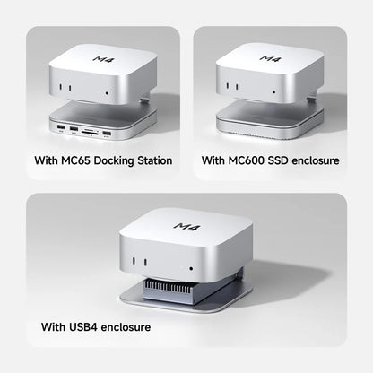 Aluminum Alloy Holder for Mac mini M4 & M4 Pro