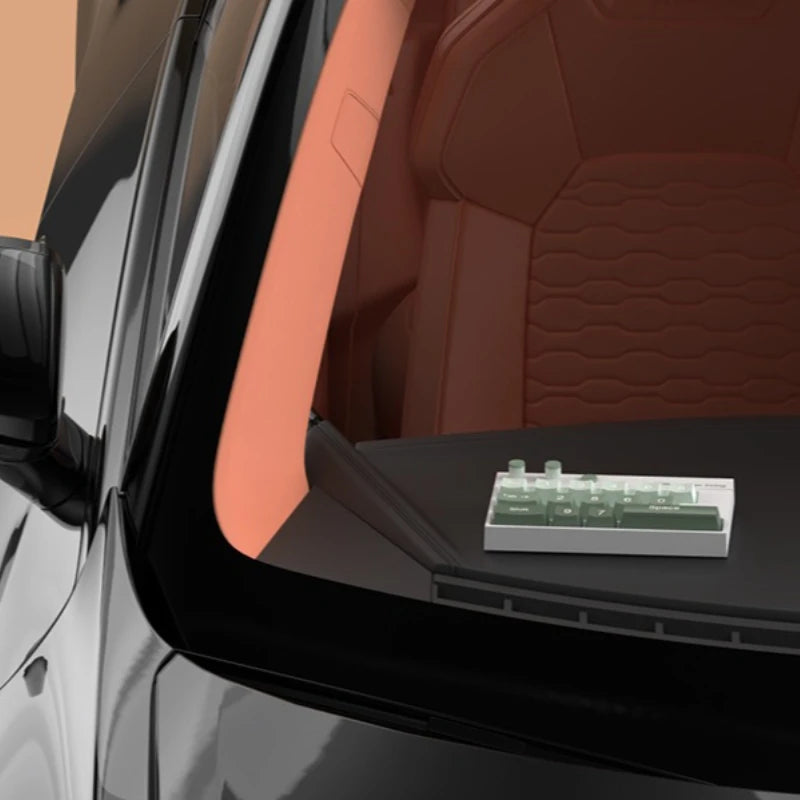 Mechanical Keyboard Style Temporary Parking Number Plate