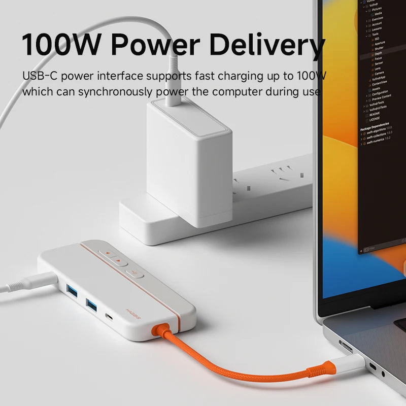 Hagibis Wireless Presenter USB-C Hub 4K 60Hz 100W