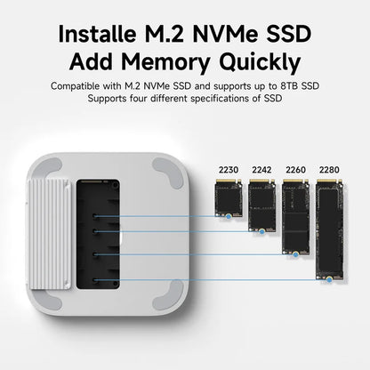 USB-C Docking Station for Mac mini M4 Hagibis
