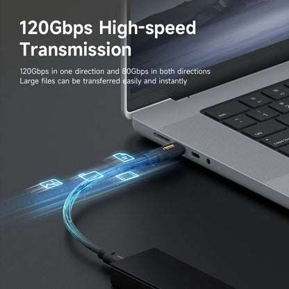 Thunderbolt 5 Ultra-Soft Cable 120Gbps, 240W Power Delivery