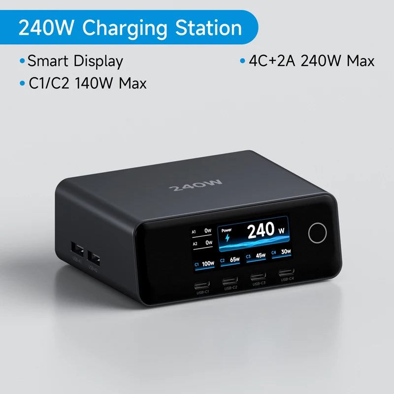 Hagibis 240W Smart Display Charging Station