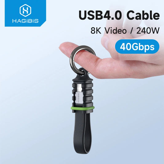 USB-C Charger Cable Portable Keychain Hagibis