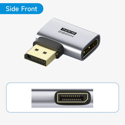 HDMI adapter with gold connector on a white background