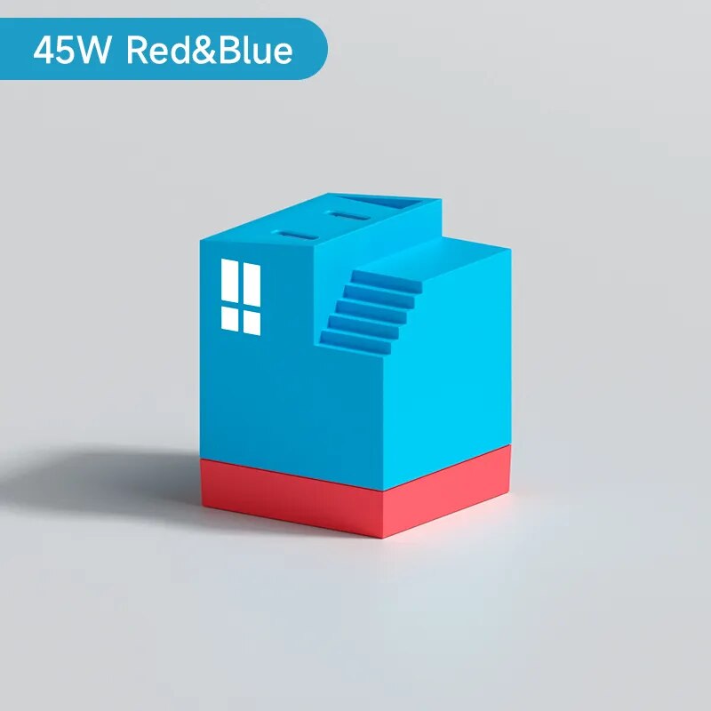 45W GaN USB C Charger Mini House Dual Port HAGIBIS