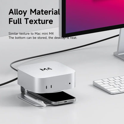 Aluminum Alloy Holder for Mac mini M4 & M4 Pro
