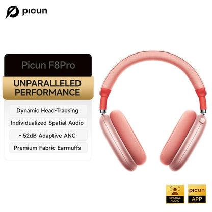 Picun F8 Pro ANC Bluetooth Headphones with 3D Spatial Audio